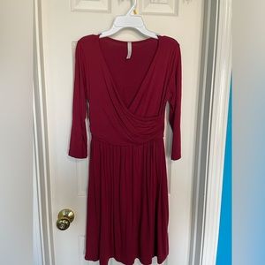 Gilli Red Wrap-dress